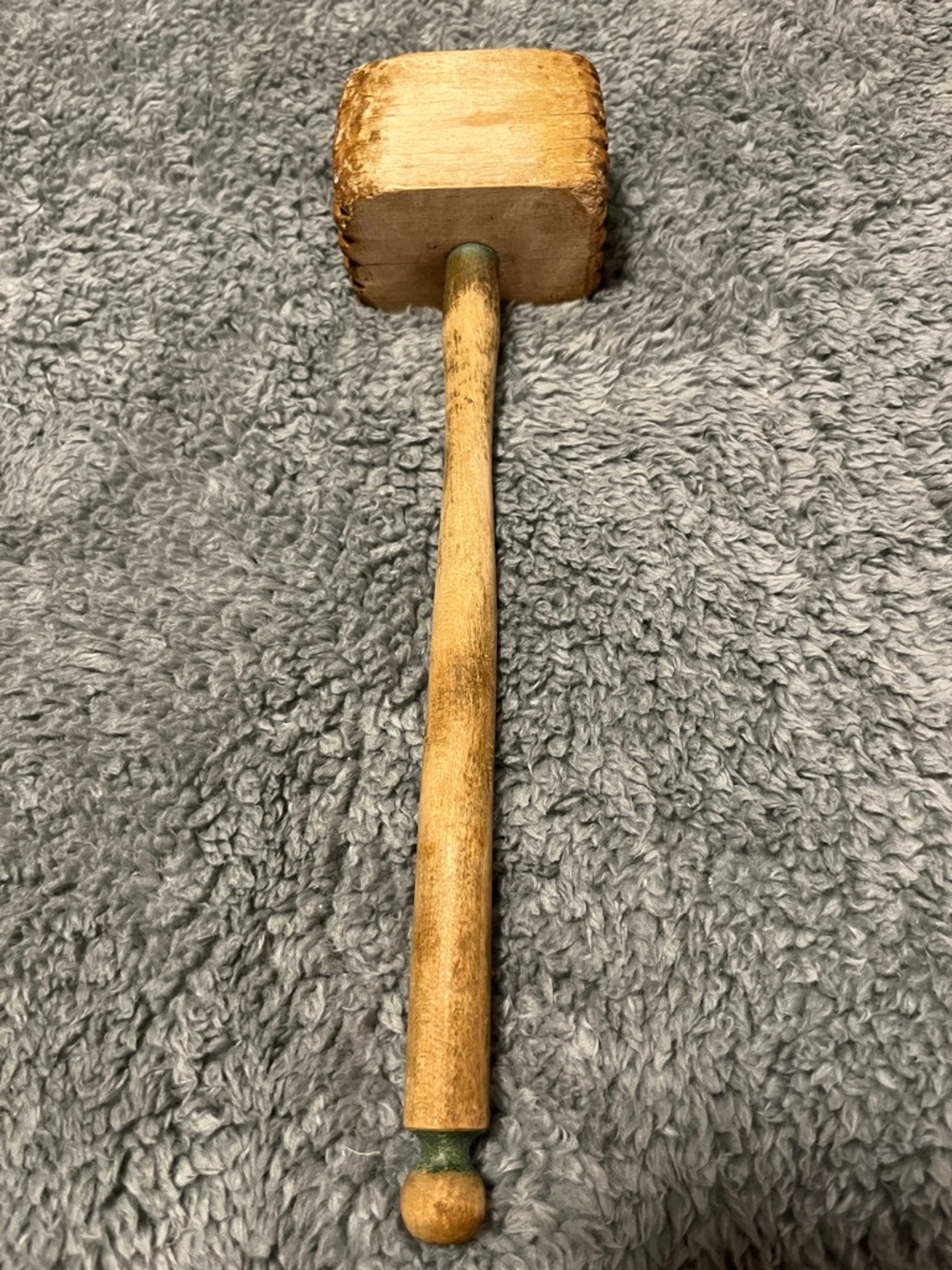 Vintage Wooden Meat Tenderizer Mallet Natural Wood Kitchen Utensils Cooking